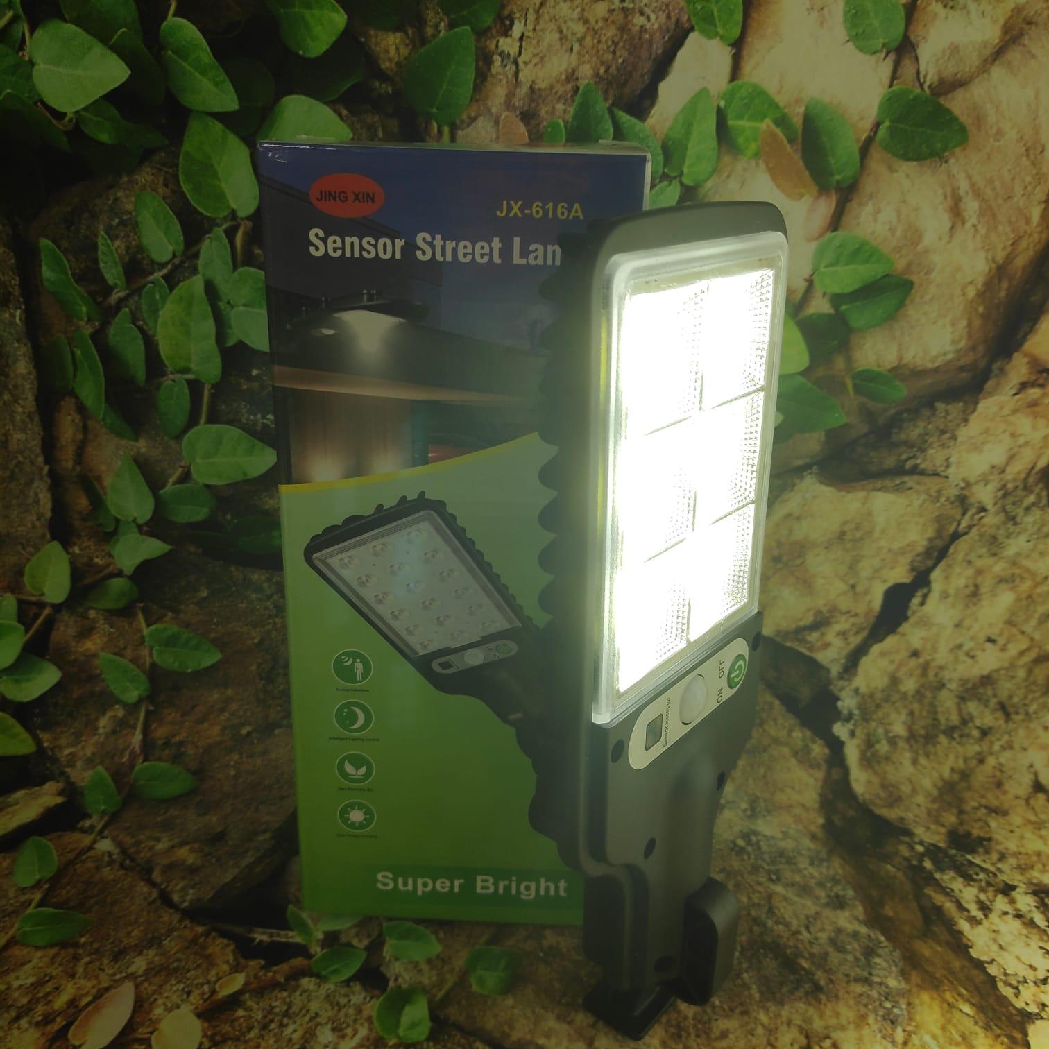 Светодиодный уличный светильник Sensor Street Lamp JX-616B на солнечной  батарее с датчиком движения (арт: sv-9093) от 1 ₽ рублей оптом в Москве