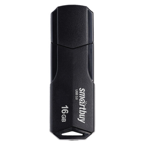 Флеш-диск 16 GB SMARTBUY Clue USB 2.0, черный, SB16GBCLU-K