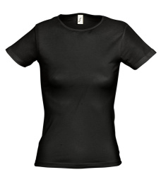 Футболка женская Miami 170, черная, XS–XL
