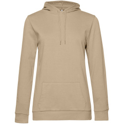 Толстовка с капюшоном женская Hoodie, бежевая, XS–XXL