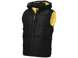 Жилет мужской, Размер S, Цвет черный/золотисто-желтый