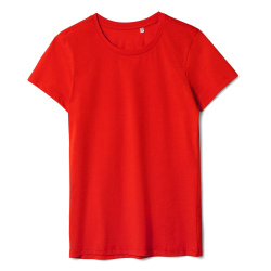 Футболка женская T-bolka Lady, красная, S–3XL