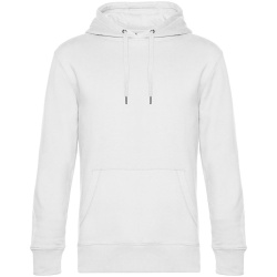 Толстовка с капюшоном унисекс King, белая, XS–4XL