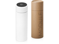 Вакуумный термос «Module» с индикатором температуры, тубус, 360 мл, Цвет белый