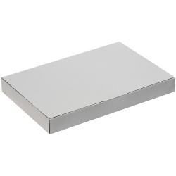 Коробка самосборная Flacky Slim, серебристая, 14х21х2,5 см