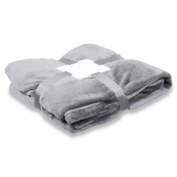 Плед флисовый SUPER SOFT COMFORT TRAVEL, серый