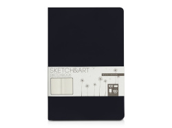 Скетчбук «Sketch & Art» 100 г/м2, soft-touch, Цвет черный