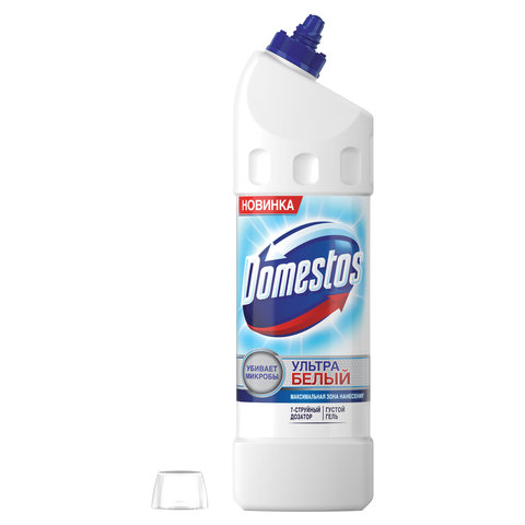 Средство для уборки туалета 1 л, DOMESTOS (Доместос) "Эксперт сила 7", "Ультра Белый"