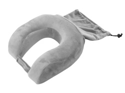 Подушка с эффектом памяти и вшитым чехлом «Stash & Snooze», Цвет серый