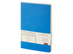 Ежедневник недатированный А5 «Megapolis Velvet Flex», Цвет синий флуор