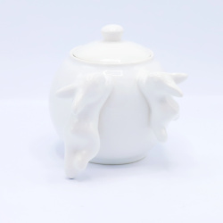 Сахарница с кроликами (NEW), 1000 мл, Белый