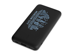 Внешний беспроводной аккумулятор с подсветкой лого «Reserve X», 8000 mAh, Цвет черный