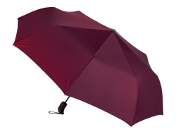 Зонт-полуавтомат складной «Roof» с куполом из переработанного пластика, Цвет красный бургунди