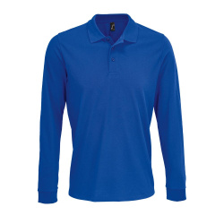 Рубашка поло с длинным рукавом Prime LSL, ярко-синяя (royal), XS–5XL