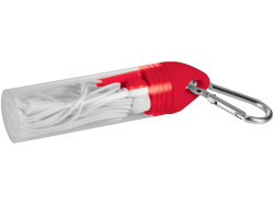 Наушники «Earbuds», Цвет красный/белый/серебристый