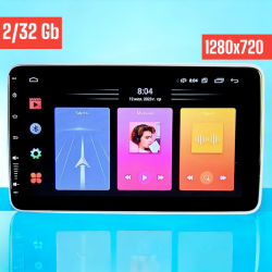 Автомагнитола Двухдиновая Android DV-Pioneer.ok 10" AHD-1099 с поворотным экраном / Универсальная, яркая и стильная