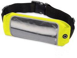 Сумка на пояс «Спринт», Цвет неоновый желтый/черный/прозрачный
