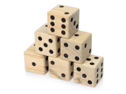 Деревянная игра в кости, XL "Dice", Цвет натуральный
