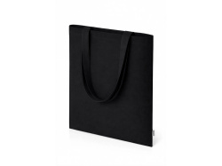 Шоппер «Basio» из переработанного хлопка 280 г/м2, Цвет черный