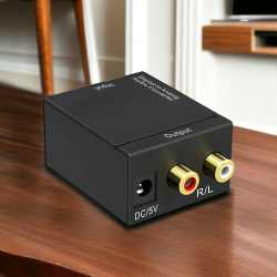 Адаптер AV Converter Toslink 285C, черный / Превосходное решение для преобразования цифрового аудиосигнала в аналоговый