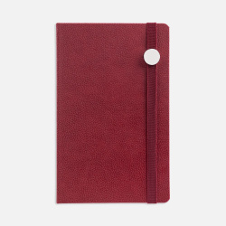 Ежедневник Nova Round, недатированный, красный, 13х21х1,7 см