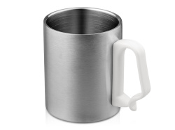 Стальная кружка с двойными стенками «Climber Max», 450 мл, Цвет белый