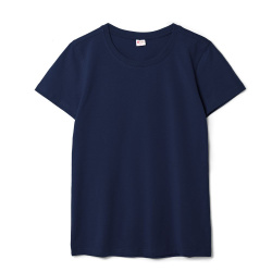 Футболка женская T-bolka Stretch Lady, кобальт (темно-синяя), S–XL