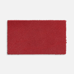 Лейбл кожаный Pasek, M, красный, 3,5х6 см
