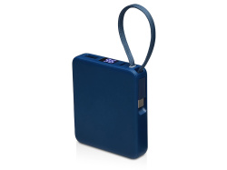Внешний аккумулятор со встроенным кабелем USB-C «Дэнси», 5000 мАч, Цвет темно-синий
