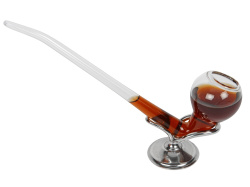 Рюмка  «Трубка мира», Цвет прозрачный, серебристый