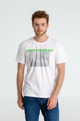 Футболка Street Racing Art, белая, S–XXL