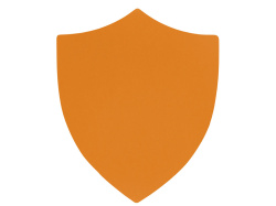 Патч «Щит», soft-touch, Цвет оранжевый