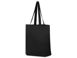 Сумка «Levy» хлопковая с широким дном, 240 г/м2, Цвет черный