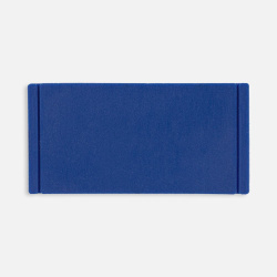 Лейбл из ПВХ Dzeta, XS, синий, 2х4х0,2 см