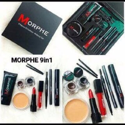 Подарочный набор косметики Morphe 9 предметов + 2 кисти