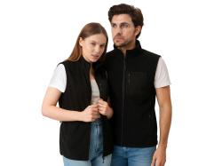 Жилет флисовый «Trondheim» унисекс, Размер XL, Цвет черный