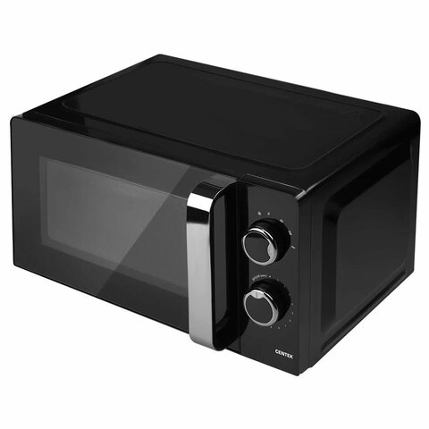 Микроволновая печь CENTEK CT-1575, объем 20 л, мощность 700 Вт, механическое управление, черная