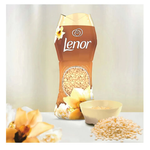 Кондиционер для белья в гранулах, 210 г, LENOR "Oro E Fiori Di Vaniglia", ваниль и орхидея