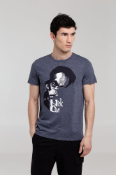 Футболка «Меламед. Nick Cave», темно-синий меланж, S–XXL