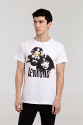 Футболка «Меламед. John Lennon, Yoko Ono», белая, S–XXL