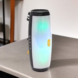 Портативная колонка LP BT165, Bluetooth, TF/USB/3,5 мм jack, RGB-подсветка, черный / Музыка и стиль в любом месте