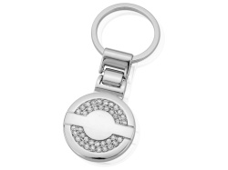 Брелок «Стразы», Цвет серебристый