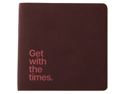 Ежедневник недатированный А5- «Megapolis Flex Quattro» с УФ-печатью, Цвет бордовый