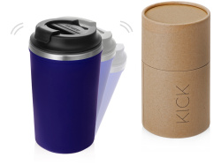 Герметичная термокружка на присоске «Kick», 350 мл, Цвет синий