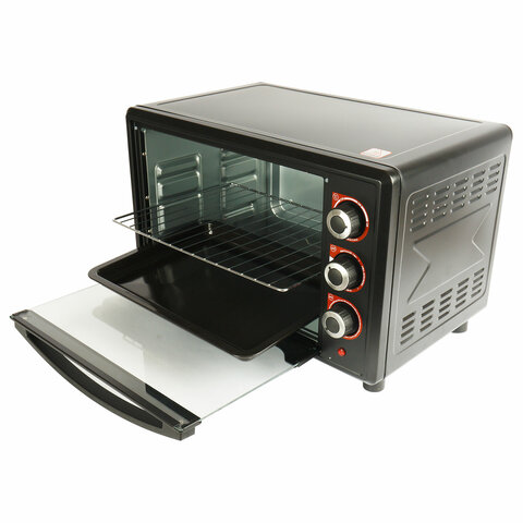 Мини-печь CENTEK CT-1530-36 GRILL, 1600 Вт, 36 л, ГРИЛЬ, таймер 90 мин., черная