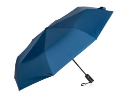 Зонт-автомат Reviver с куполом из переработанного пластика, Цвет синий нэйви