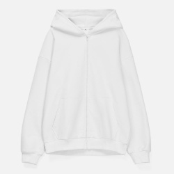Толстовка унисекс оверсайз Sartoro, белая, XS–4XL