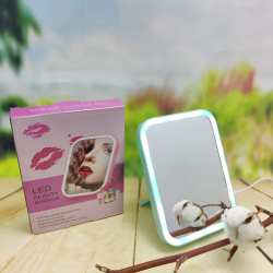 Настольное зеркало для макияжа с подсветкой Led Beauty Mirror (три режима яркости)