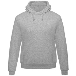 Толстовка Hooded, серый меланж, XS–XXL