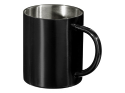 Стальная кружка с двойными стенками «Altai», Цвет черный